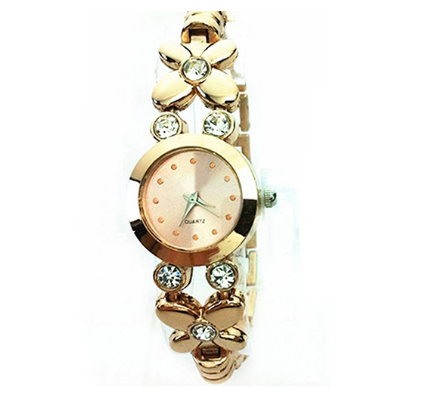 Unique Design Golden Bracelet Wristwatches