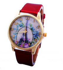 Women's Geneva Flower Wrist Watch