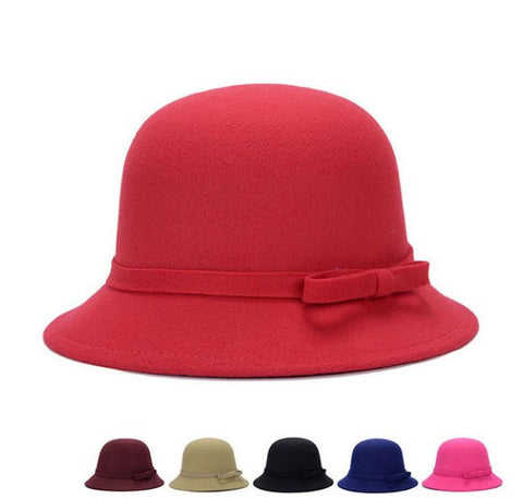 Vintage Wool Felt Bowler Derby Hat