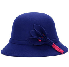 Vintage Wool Felt Bowler Wide