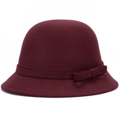 Vintage Wool Felt Bowler Derby Hat