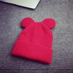 Cat's Ears Women's Hat Knitted Caps