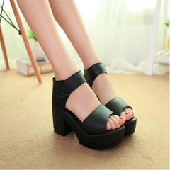 Open Toe Thick Heel Women Platform Sandal