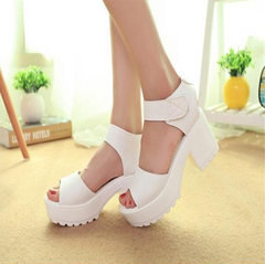 Open Toe Thick Heel Women Platform Sandal