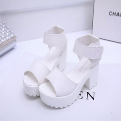 Open Toe Thick Heel Women Platform Sandal