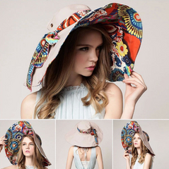 Fashion Foldable Brimmed Sun Hat for Women